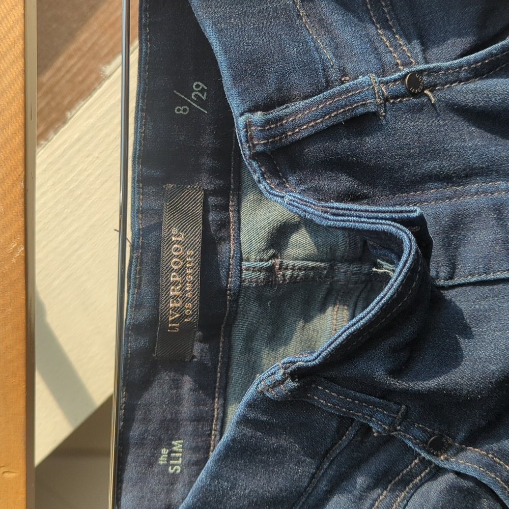 Liverpool "The Slim" pull-on jeans, size 8/29